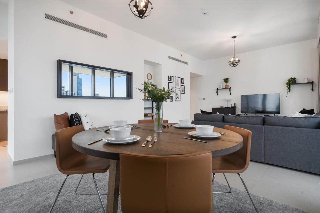 Breathtaking City Views From Dt Apt With Terrace Dubai Exterior foto